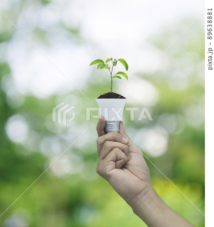 Green ecology and saving energy concept Green ecology and saving energy concept 89638881