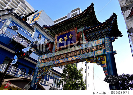 横浜中華街 東を守護する朝陽門 89638972