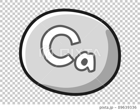 Image illustration of Ca (calcium) (black and white) 89639336