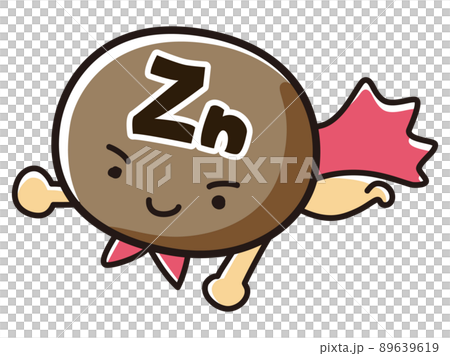 Illustration of Zn (zinc) hero character 89639619