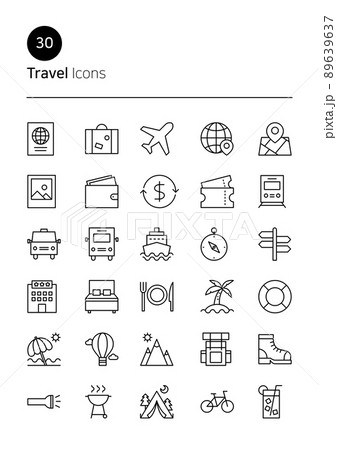 アイコン 旅行 パスポート 89639637