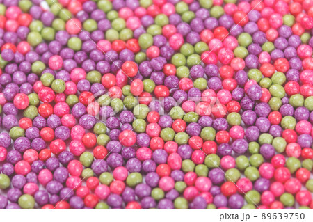 Colourful sugar balls candies. Confectionery sprinkles.  89639750