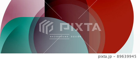 Creative geometric wallpaper. Minimal circle triangle and square line abstract background. Vector illustration for wallpaper banner background or landing page 89639945