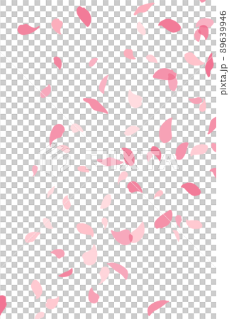 背景素材_桜吹雪 89639946