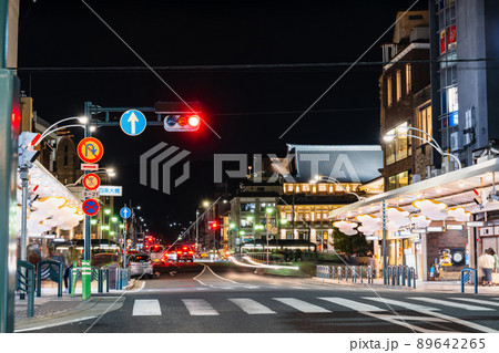 京都　四条河原町　夜景 89642265