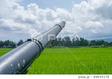動噴で穂肥散布 89644170