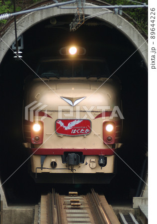 北越急行　ほくほく線　大池いこいの森　JR西日本　489系　H01編成（金沢）　はくたか 89644226