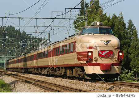 上越線　大沢ー石打　JR西日本　489系　H03編成（金沢）　はくたか 89644245