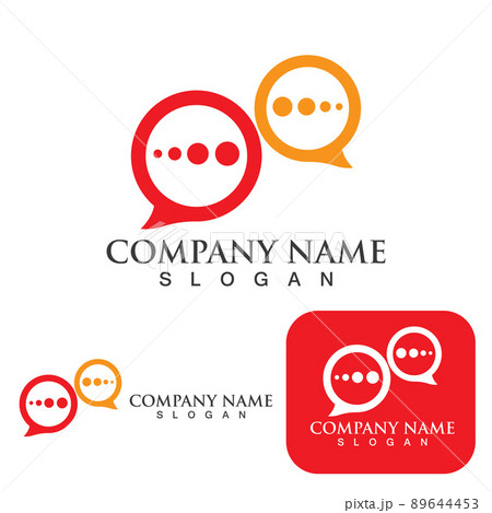 Bubble Chat Social Template and Symbol 89644453