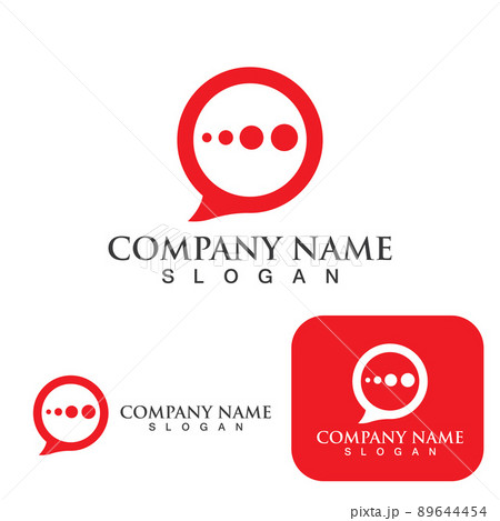 Bubble Chat Social Template and Symbol 89644454