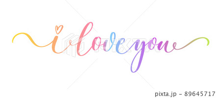 I love you. Continuous line script. Cursive text i love you. Lettering vector inscription for poster, card, banner valentine day, wedding, tee, t shirt. I love you. Continuous line script. Cursive text i love you. Lettering vector inscription for poster, card, banner valentine day, wedding, tee, t shirt. 89645717
