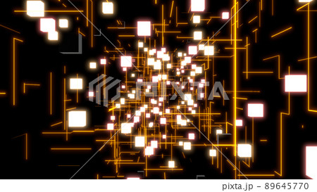 ビジネス VJ キューブ インターネット ネットワーク オレンジ [別Verあり] 89645770