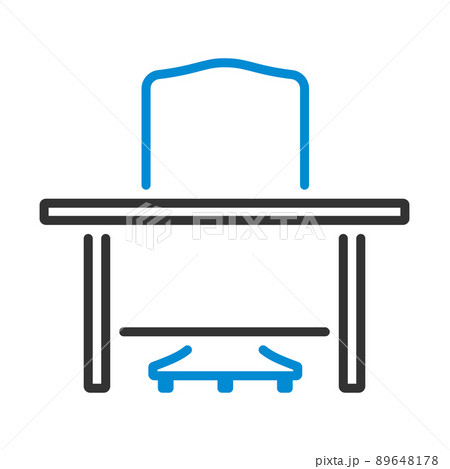 Icon Of Table And Armchair Icon Of Table And Armchair 89648178