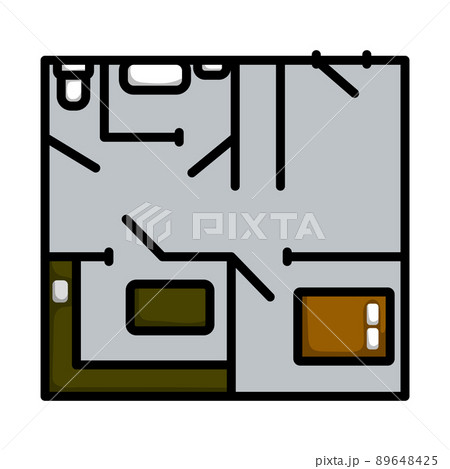 Icon Of Apartment Plan 89648425