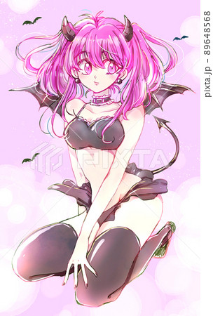 小悪魔風の女性　腹出し 89648568