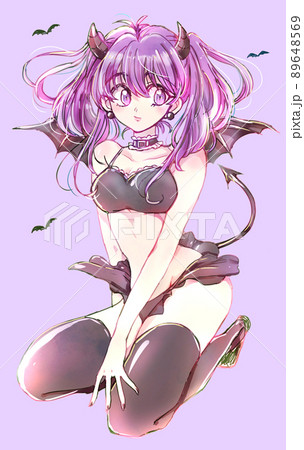 小悪魔風の女性　腹出し 89648569