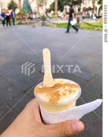 【ペルー】アレキパの名物チーズアイス「ケソ・エラド」（アレキパ） 89650345