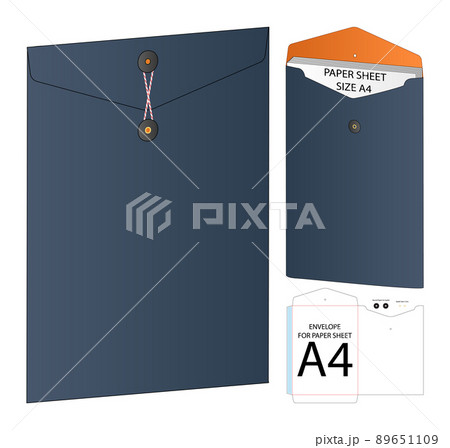 Box packaging die cut template design. 3d mock-up 89651109