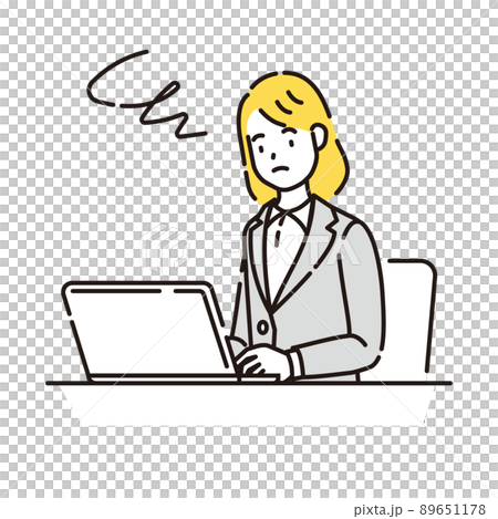 Person illustration line drawing Person illustration line drawing 89651178