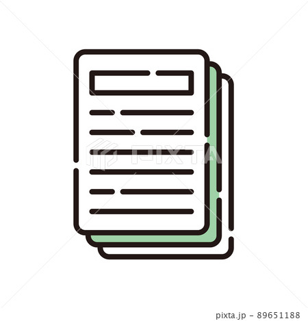 書類【ビジネス・アイコンシリーズ】 89651188