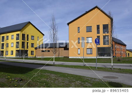 residential area of typical houses residential area of typical houses 89655405