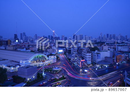 Bangkok View near Hua Lamphong railway station Bangkok View near Hua Lamphong railway station 89657007