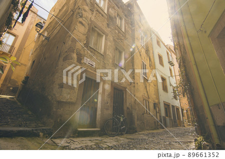 Old town in Bosa 89661352