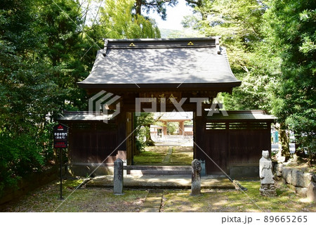 箱根町 早雲寺の惣門(薬医門)と新緑 箱根町 早雲寺の惣門(薬医門)と新緑 89665265