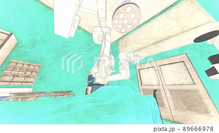 病院 手術室 人なし イラスト CG 病院 手術室 人なし イラスト CG 89666978