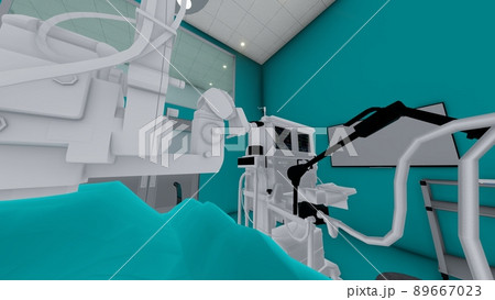 病院 手術室 人なし イラスト CG 病院 手術室 人なし イラスト CG 89667023