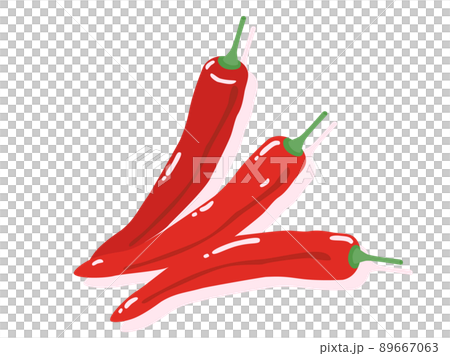 3 個辣椒的插圖 89667063