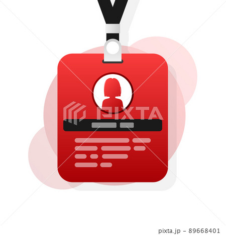 Vector name tag icons - identity badge symbol Vector name tag icons - identity badge symbol 89668401