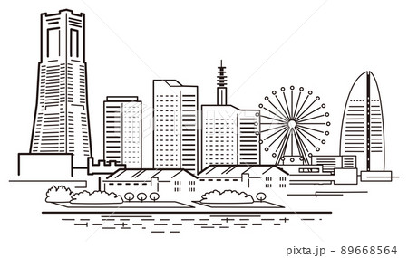 日本の大きな街-横浜 89668564