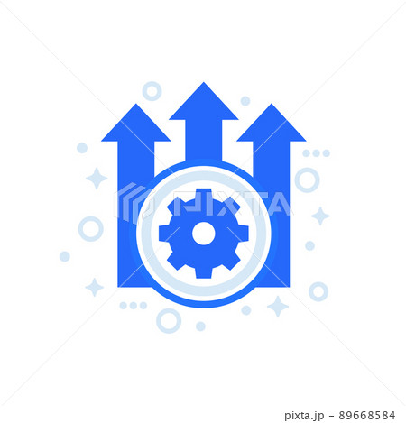 improve, improvement icon on white 89668584