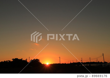 夕焼け空 89669176