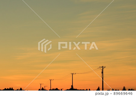 夕焼け風景 夕焼け風景 89669646