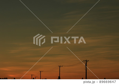 夕焼け風景 89669647
