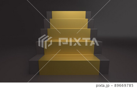 Carpet stairs image 3DCG illustration 89669785