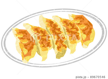 餃子   手描き風 89670546