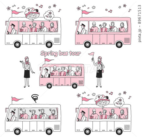 春のシニア　バス旅行 89671513