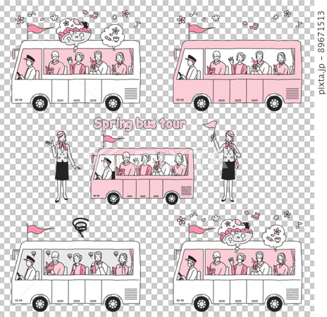 春のシニア　バス旅行 89671513