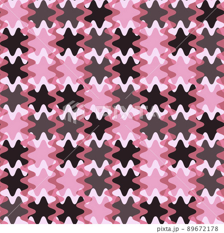 A seamless pattern on a square background is a patchwork mat made of different colored spots 89672178