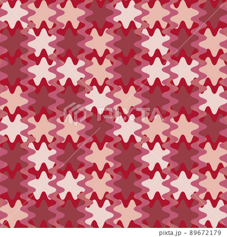A seamless pattern on a square background is a patchwork mat made of different colored spots 89672179