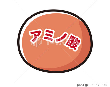 アミノ酸のイメージイラスト 89672830