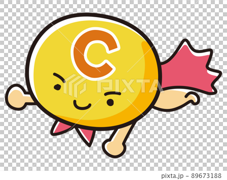 維生素 C 英雄人物插圖 89673188