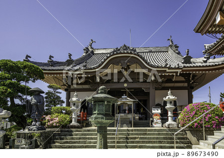 四国八十八箇所17番 井戸寺 本堂 徳島県徳島市 四国八十八箇所17番 井戸寺 本堂 徳島県徳島市 89673490