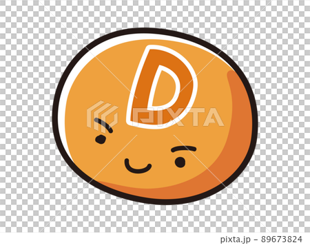 Vitamin D character illustration 89673824