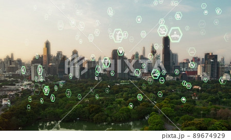 Green city technology shifting towards sustainable alteration concept Green city technology shifting towards sustainable alteration concept 89674929