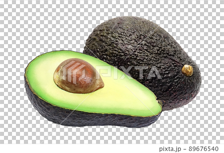 Avocado Illustration Real Set Avocado Illustration Real Set 89676540