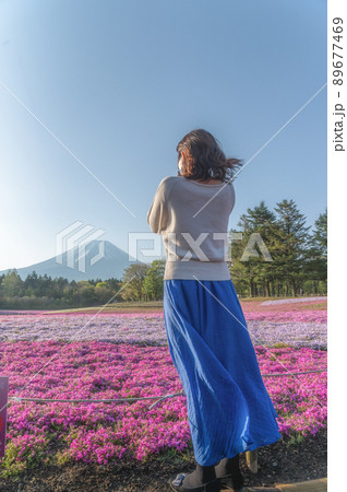 山梨県河口湖町 富士芝桜まつり 山梨県河口湖町 富士芝桜まつり 89677469